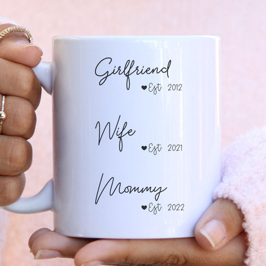 Girlfriend, Wife & Mommy - Custom Mug