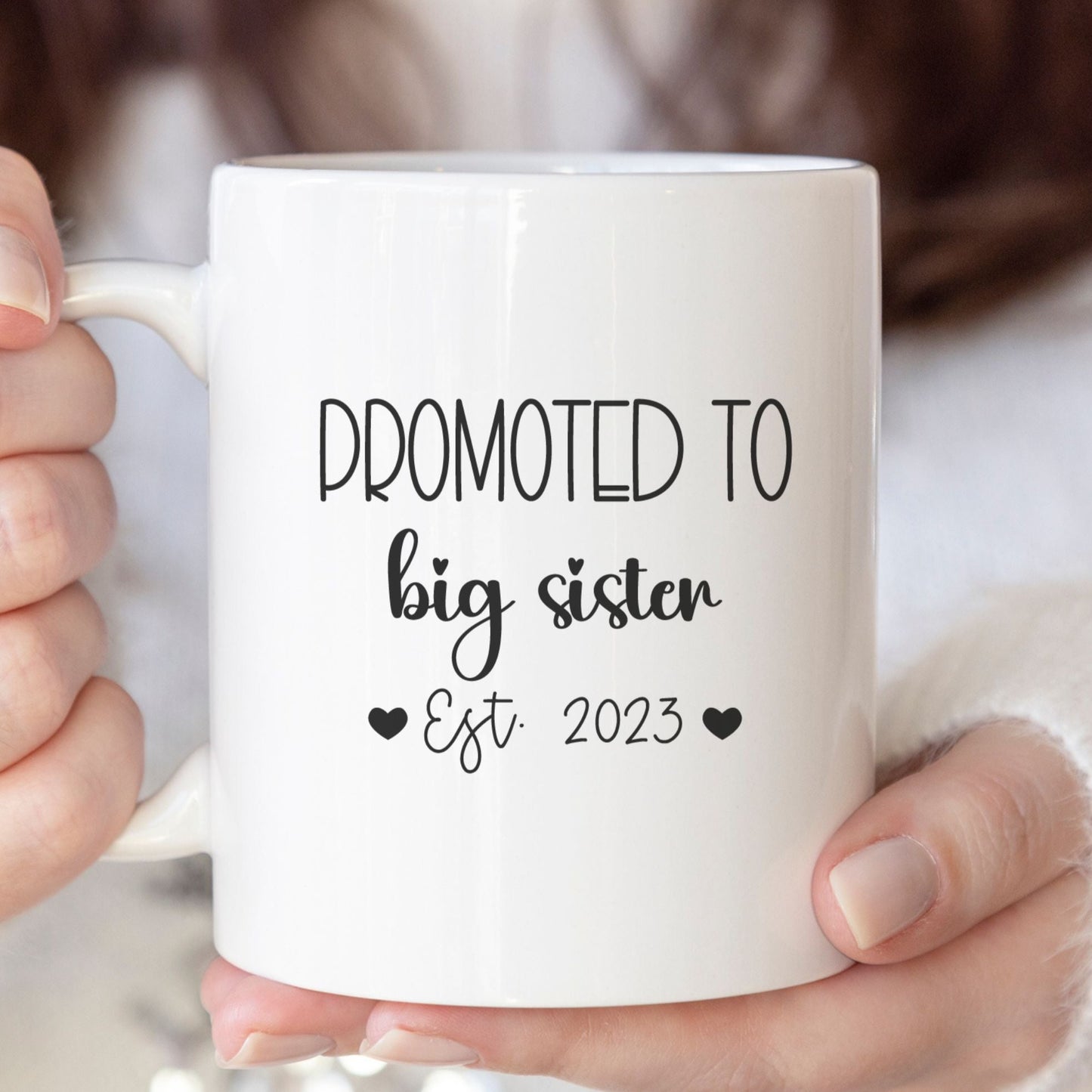 Promoted to big sister - Custom Mug