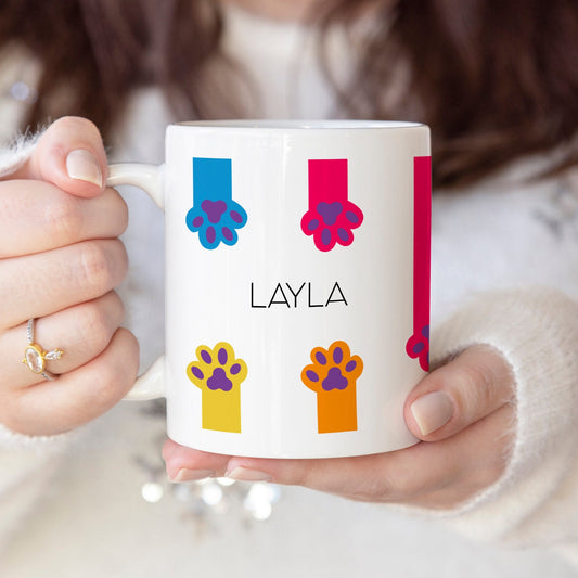 Paws - Custom name mug