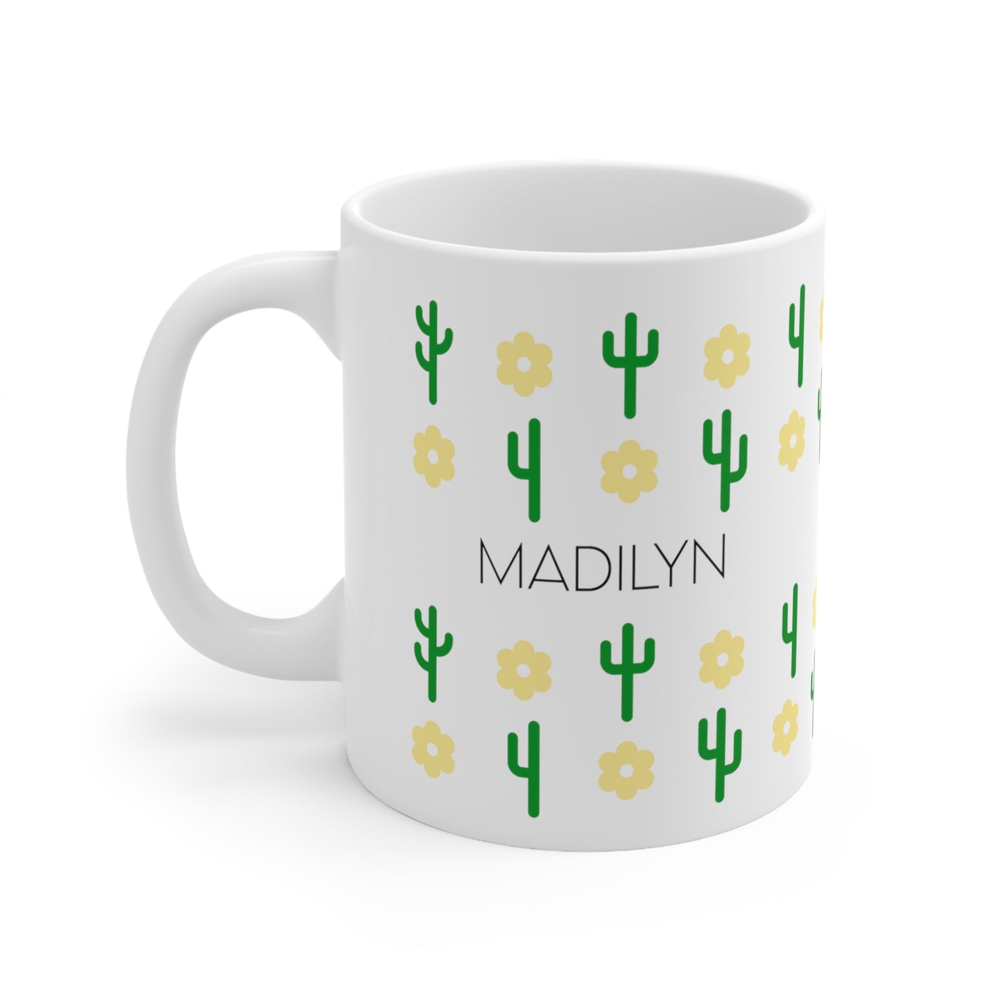 Boho cactus - Custom name mug