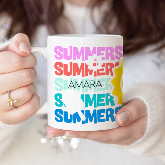 Summer - Custom name mug