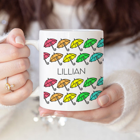 Umbrella - Custom name mug