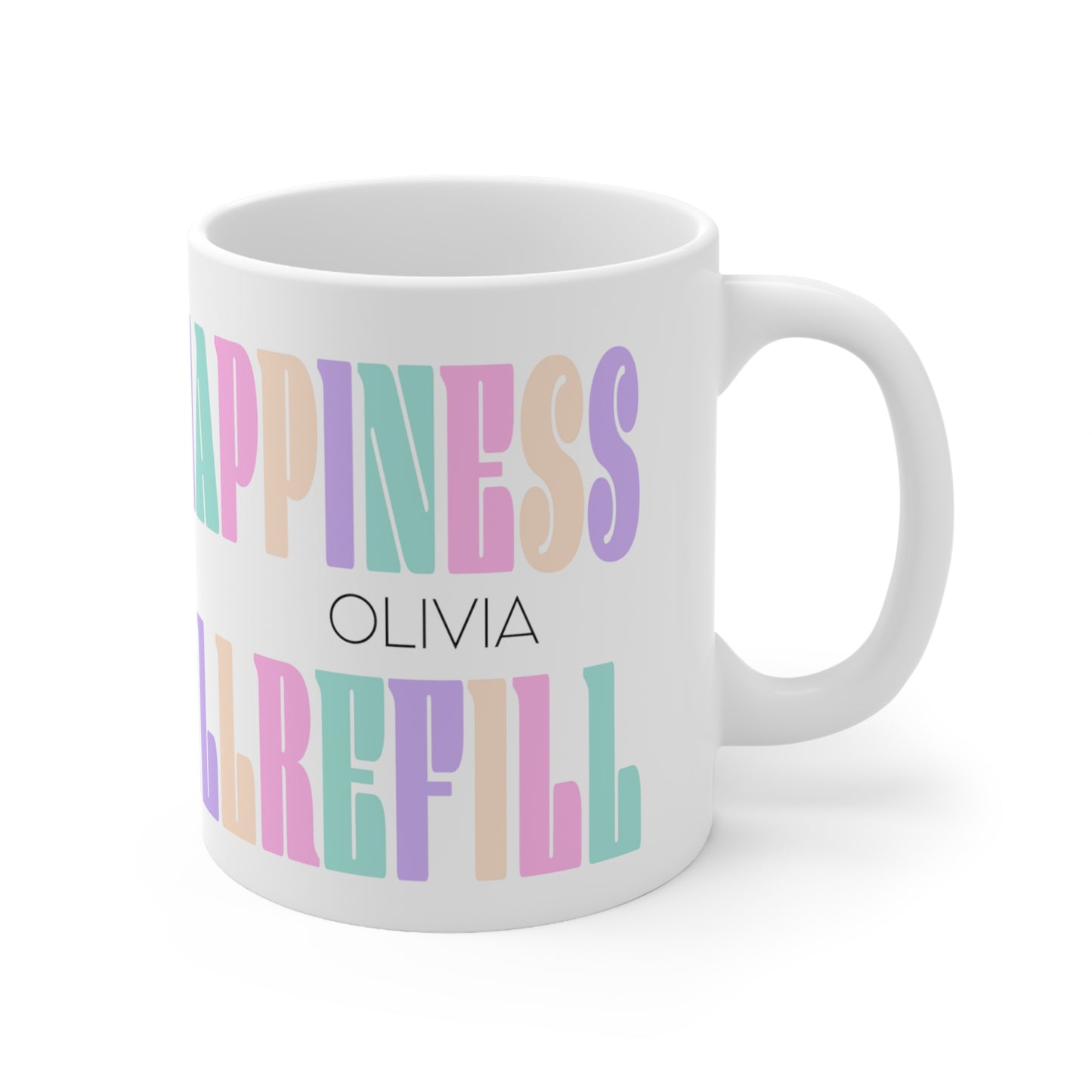 Happiness refill - Custom name mug