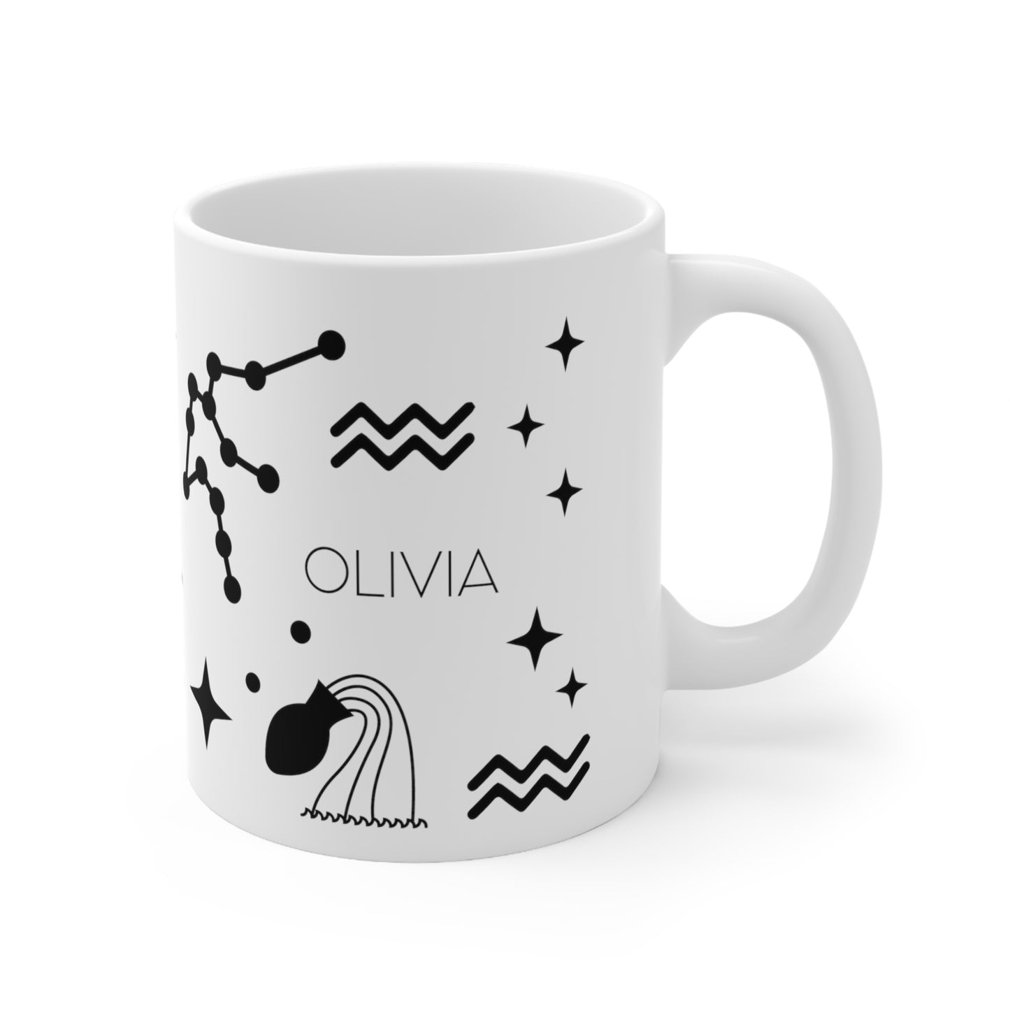 Aquarius - Custom name mug