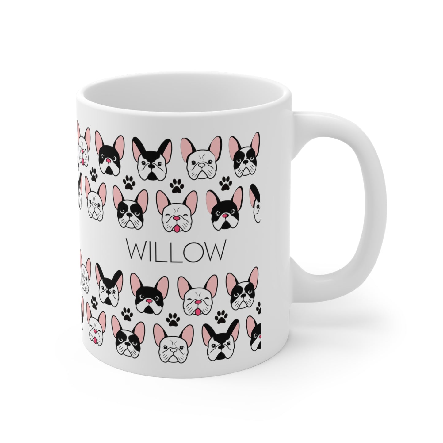 French bulldog - Custom name mug