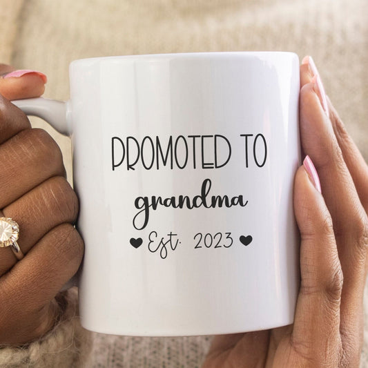 Promoted to grandma - Custom Mug