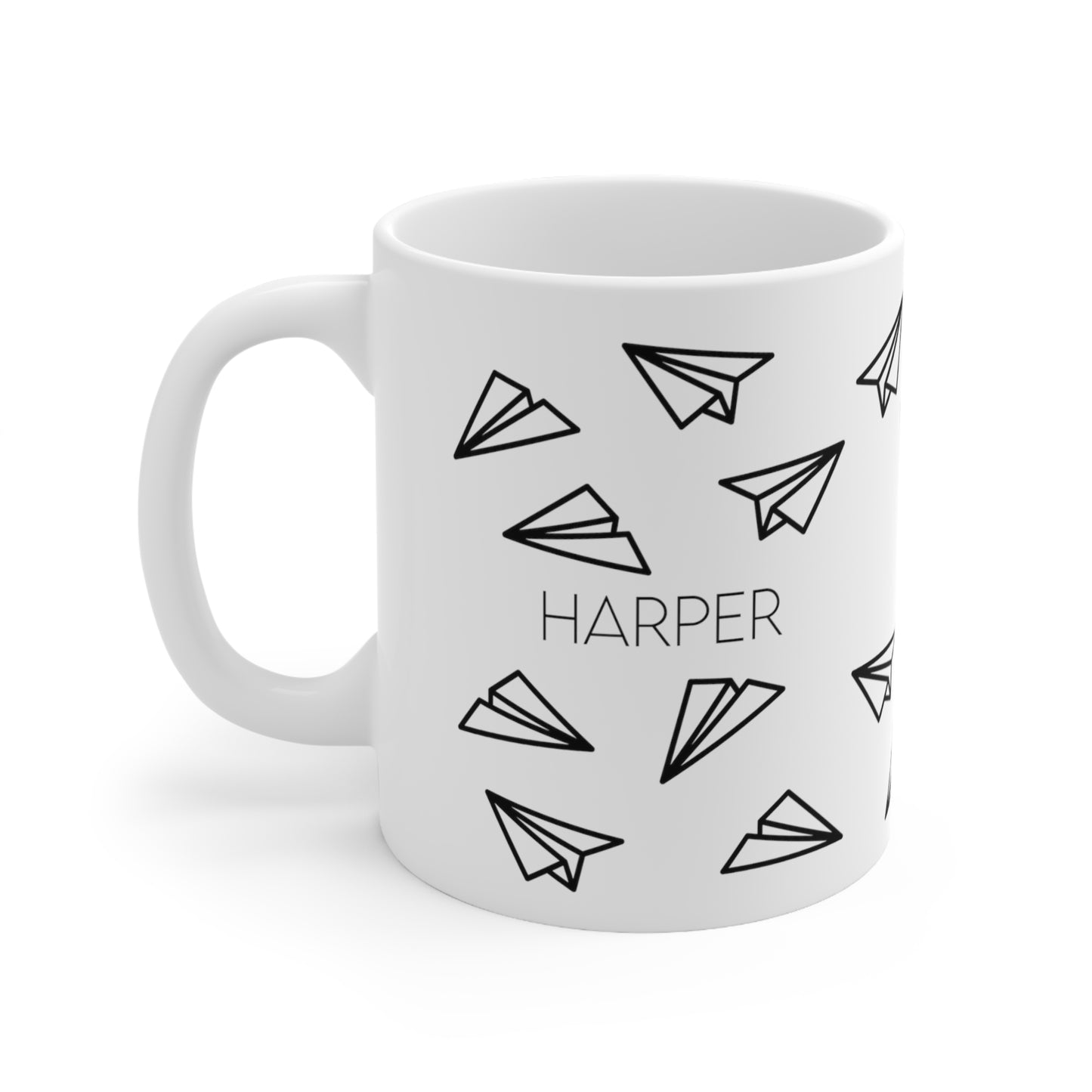 Paper plane - Custom name mug