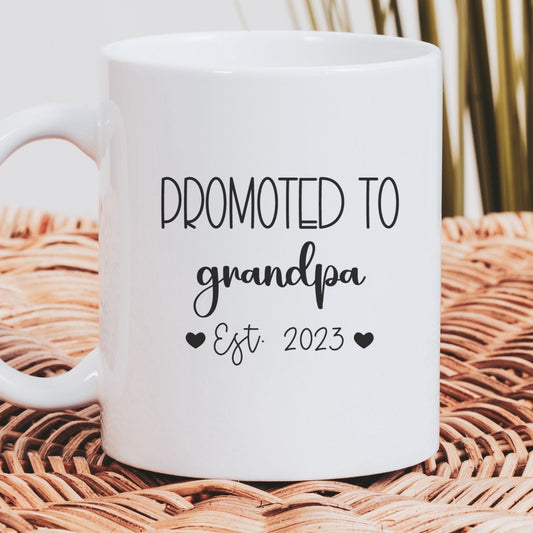 Promoted to grandpa - Custom Mug