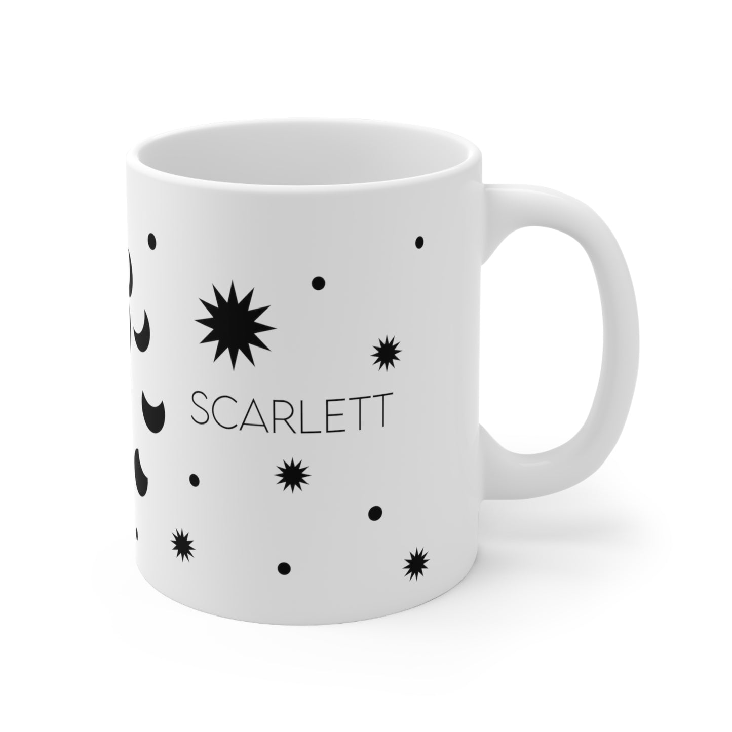 Moon phases - Custom name mug