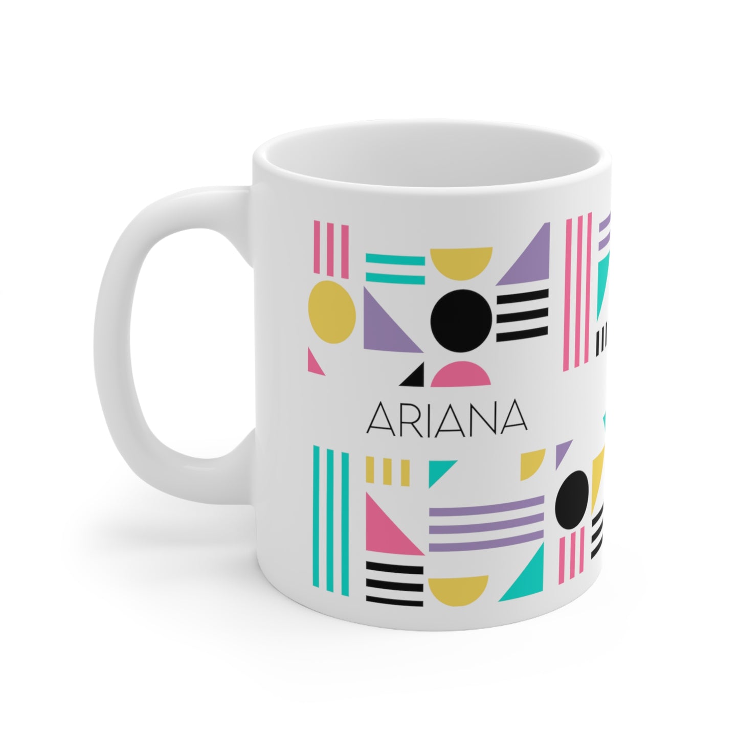 Shapes - Custom name mug