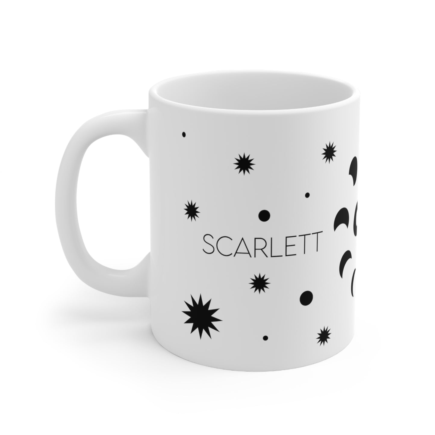 Moon phases - Custom name mug