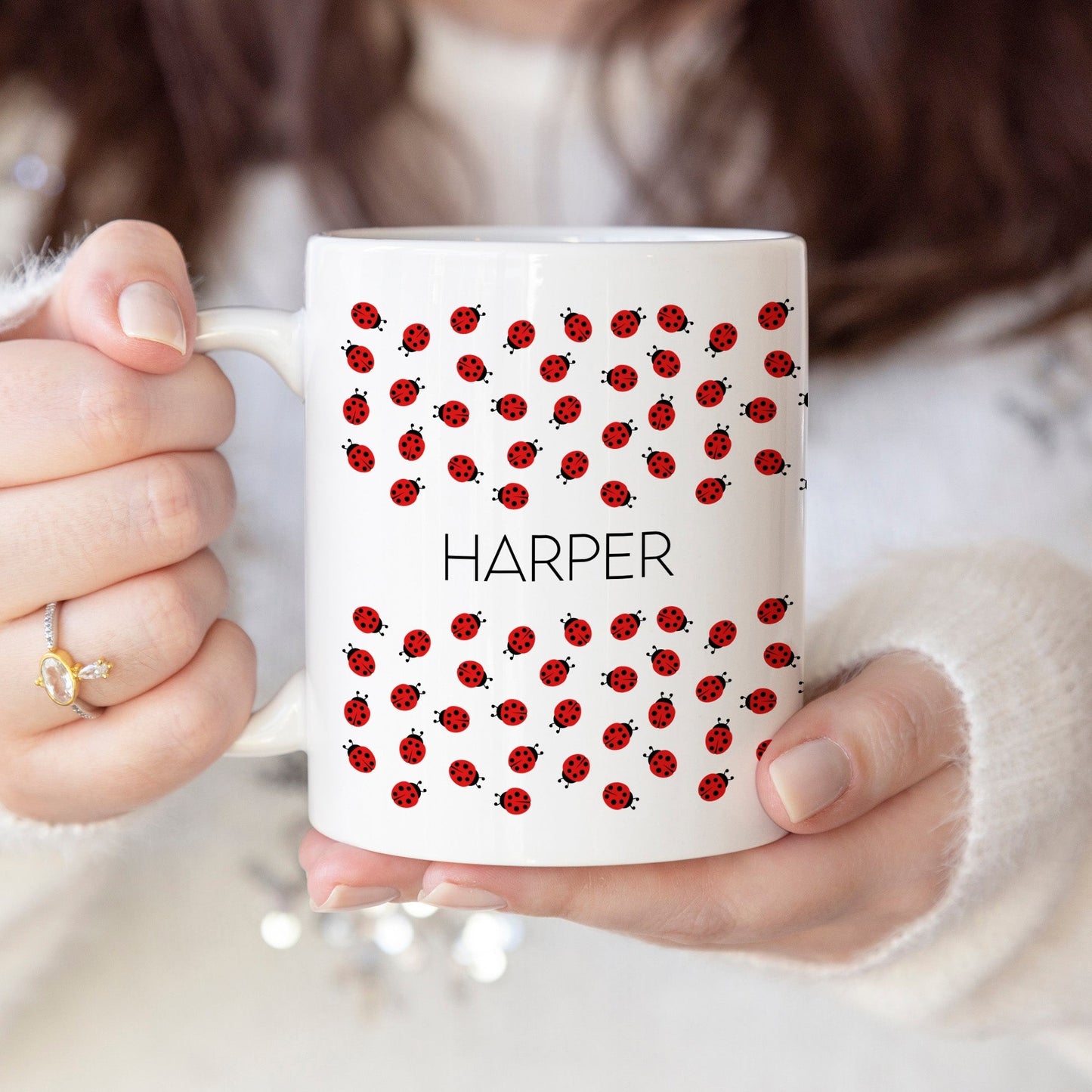 Ladybug - Custom name mug