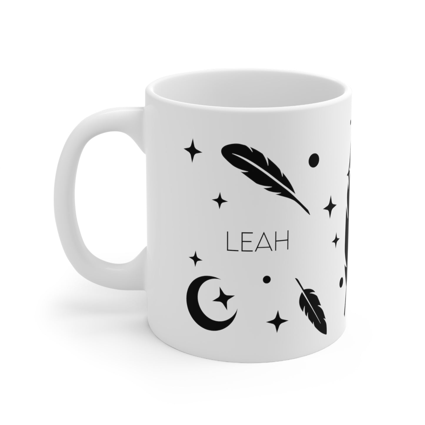 Feathers - Custom name mug