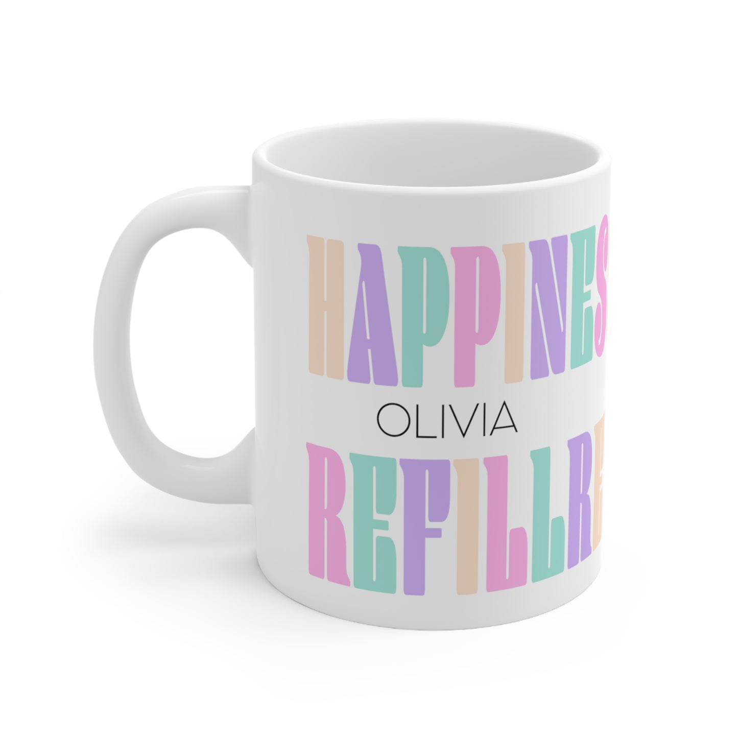 Happiness refill - Custom name mug