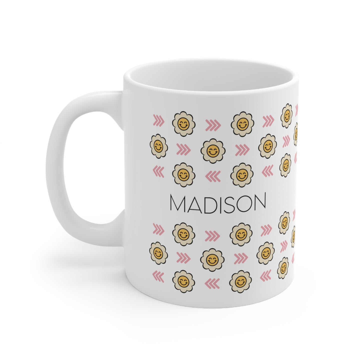 Daisy flowers - Custom name mug