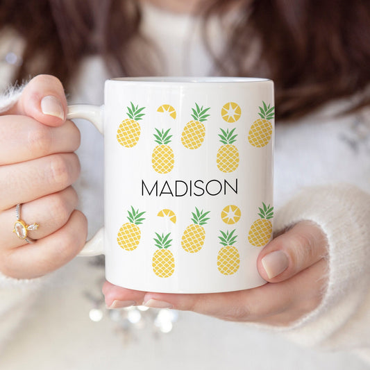 Pineapple - Custom name mug