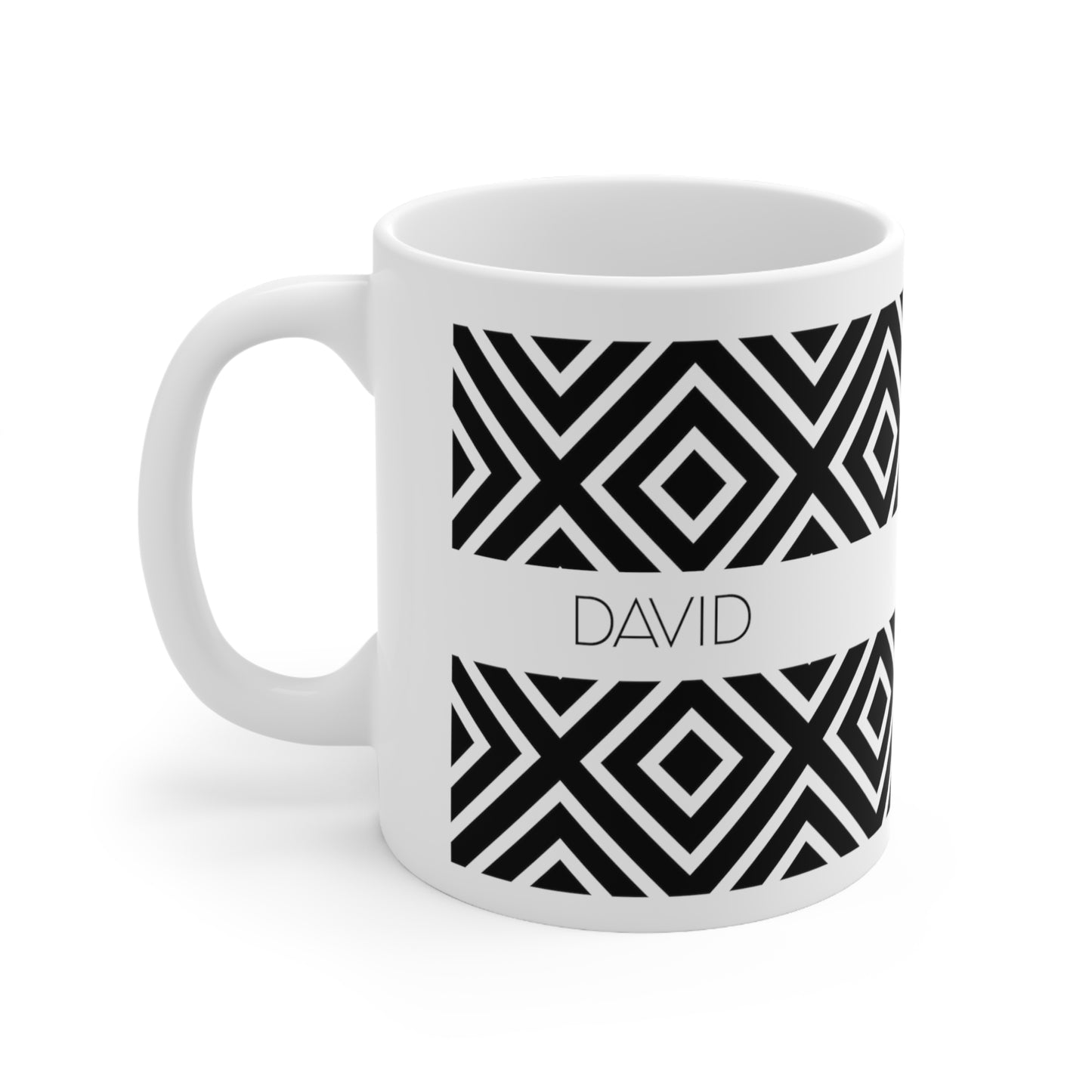 Geometric - Custom name mug