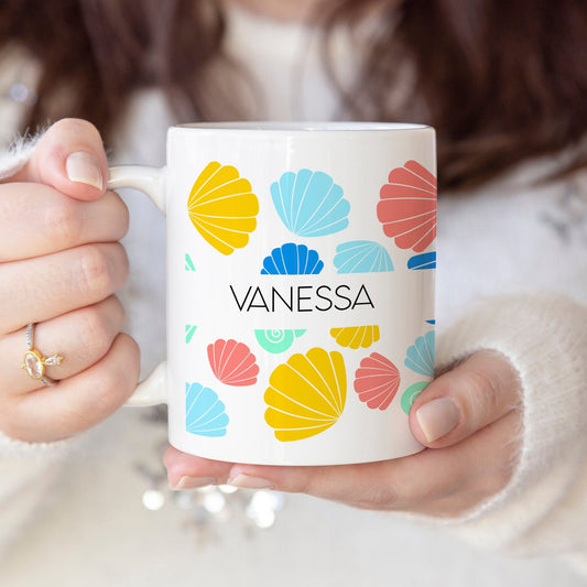 Seashells - Custom name mug