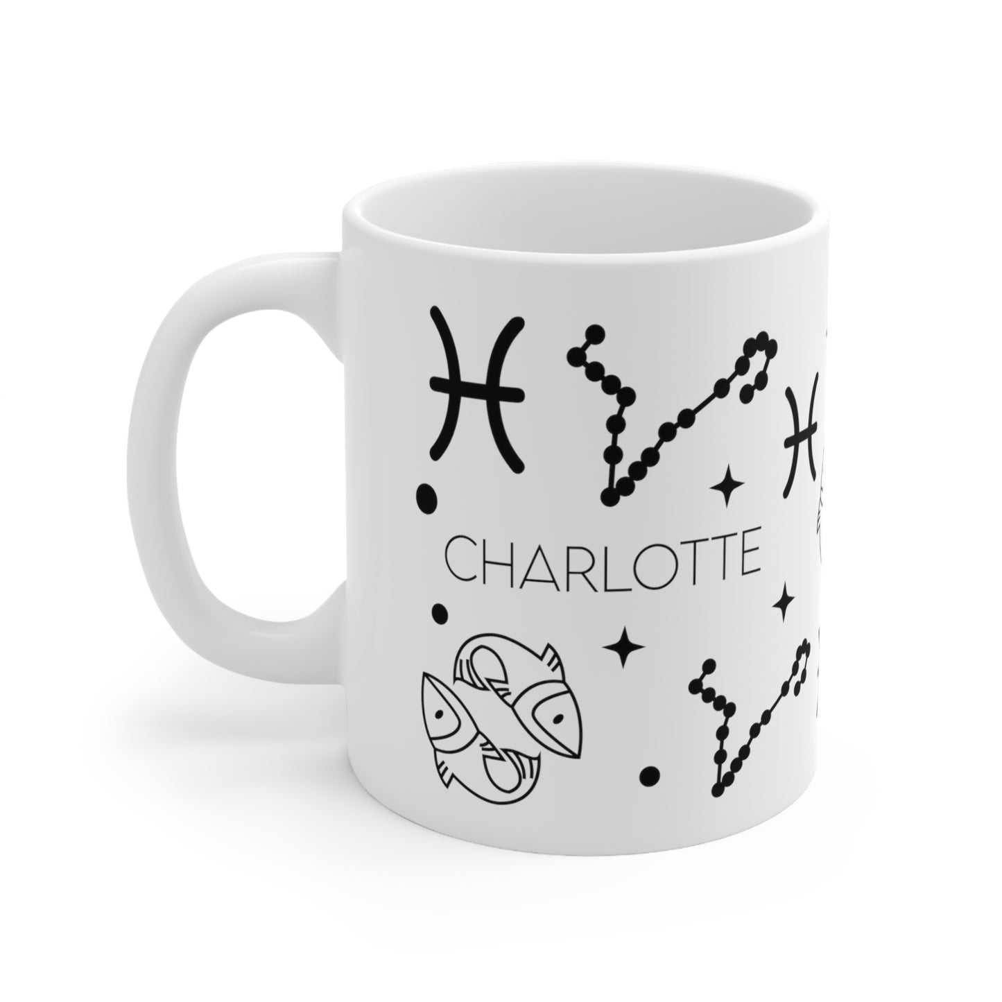 Pisces - Custom name mug