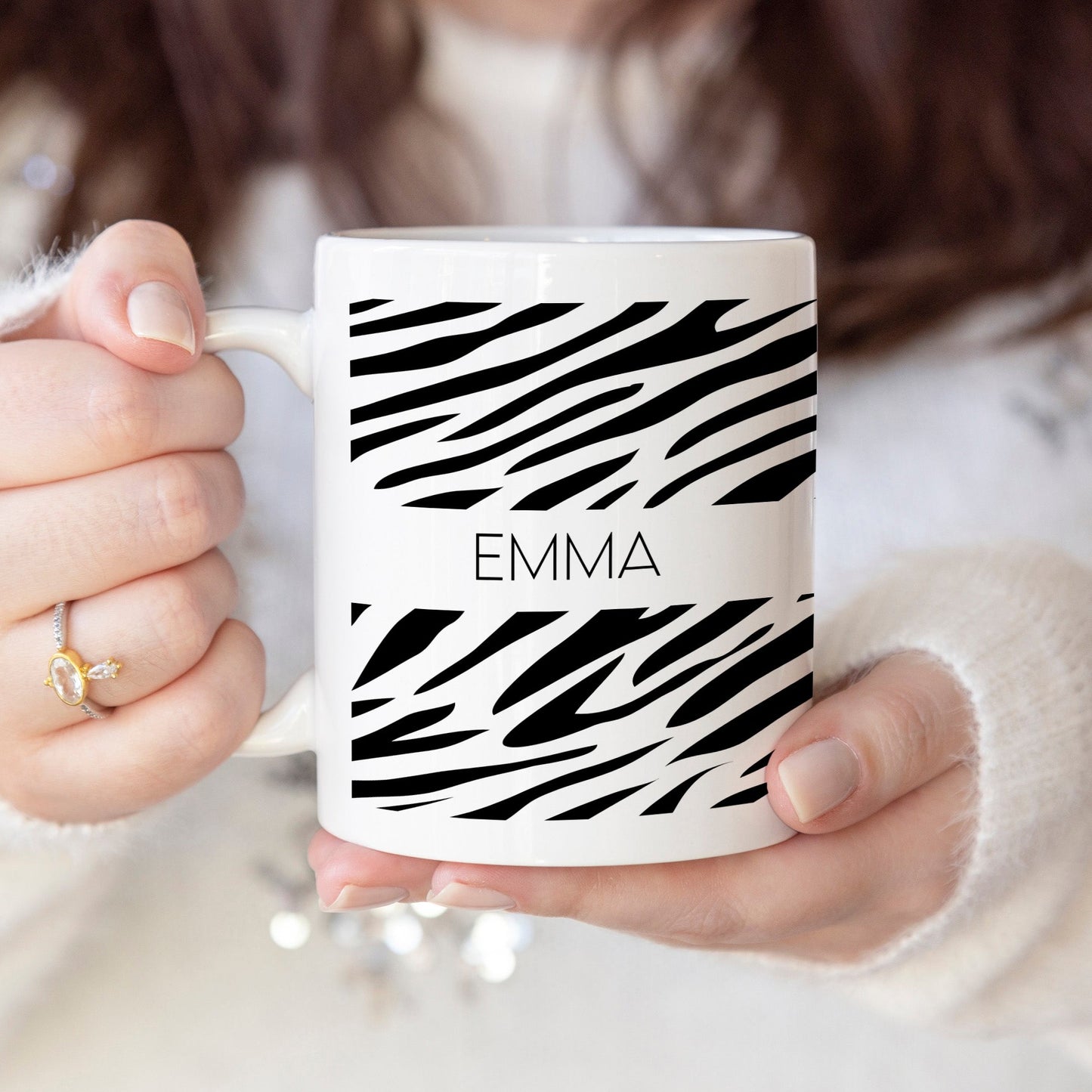 Zebra - Custom name mug