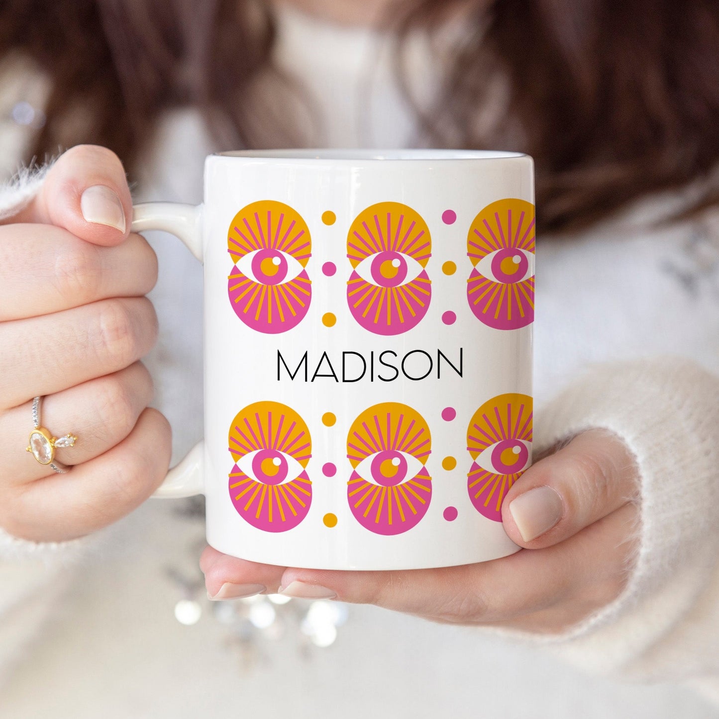 Name eyes - Custom name mug