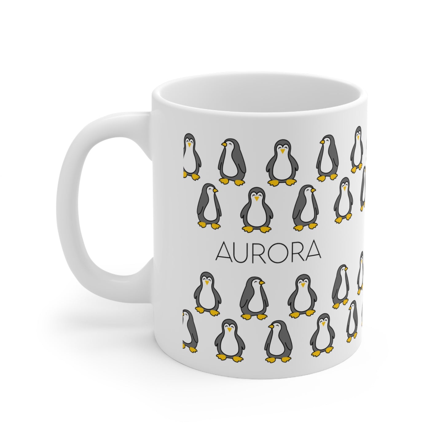 Penguin - Custom name mug