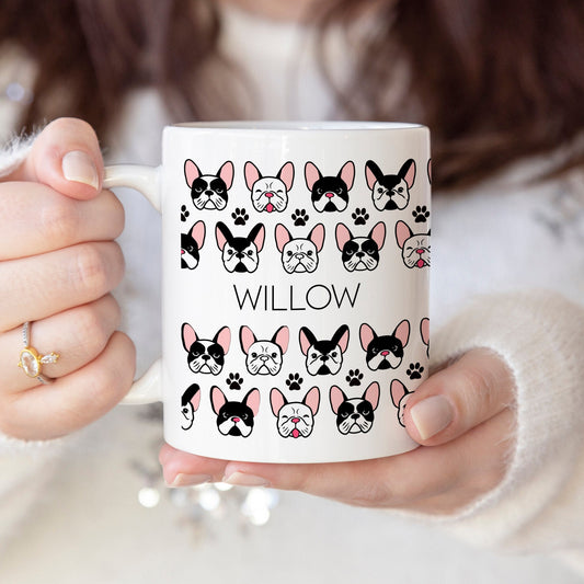 French bulldog - Custom name mug