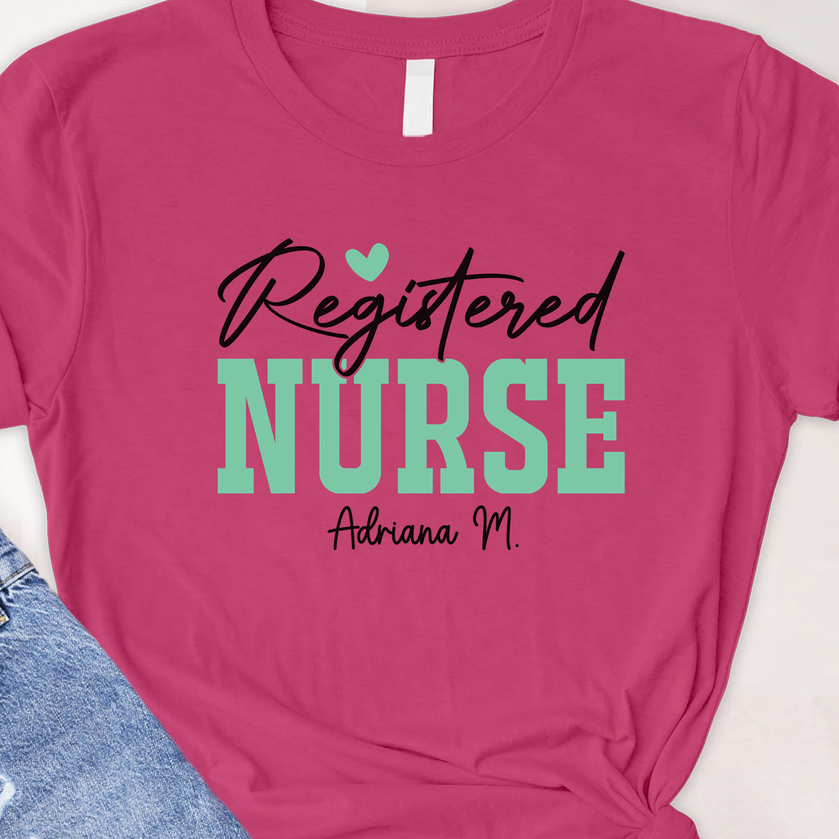 Register Nurse Tee - Custom name