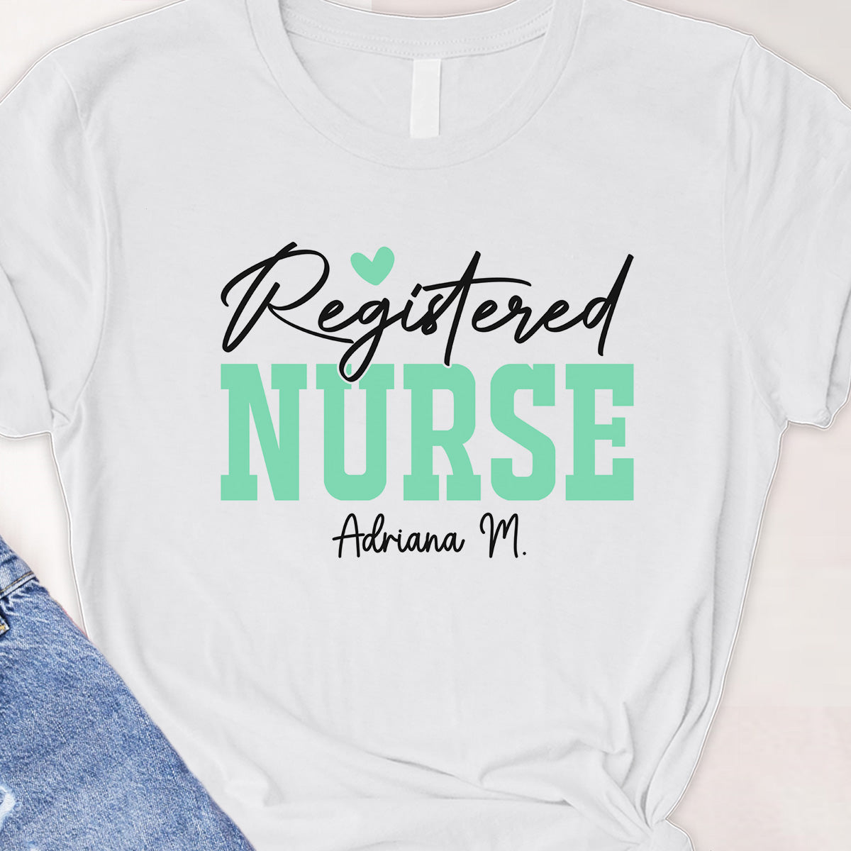 Register Nurse Tee - Custom name