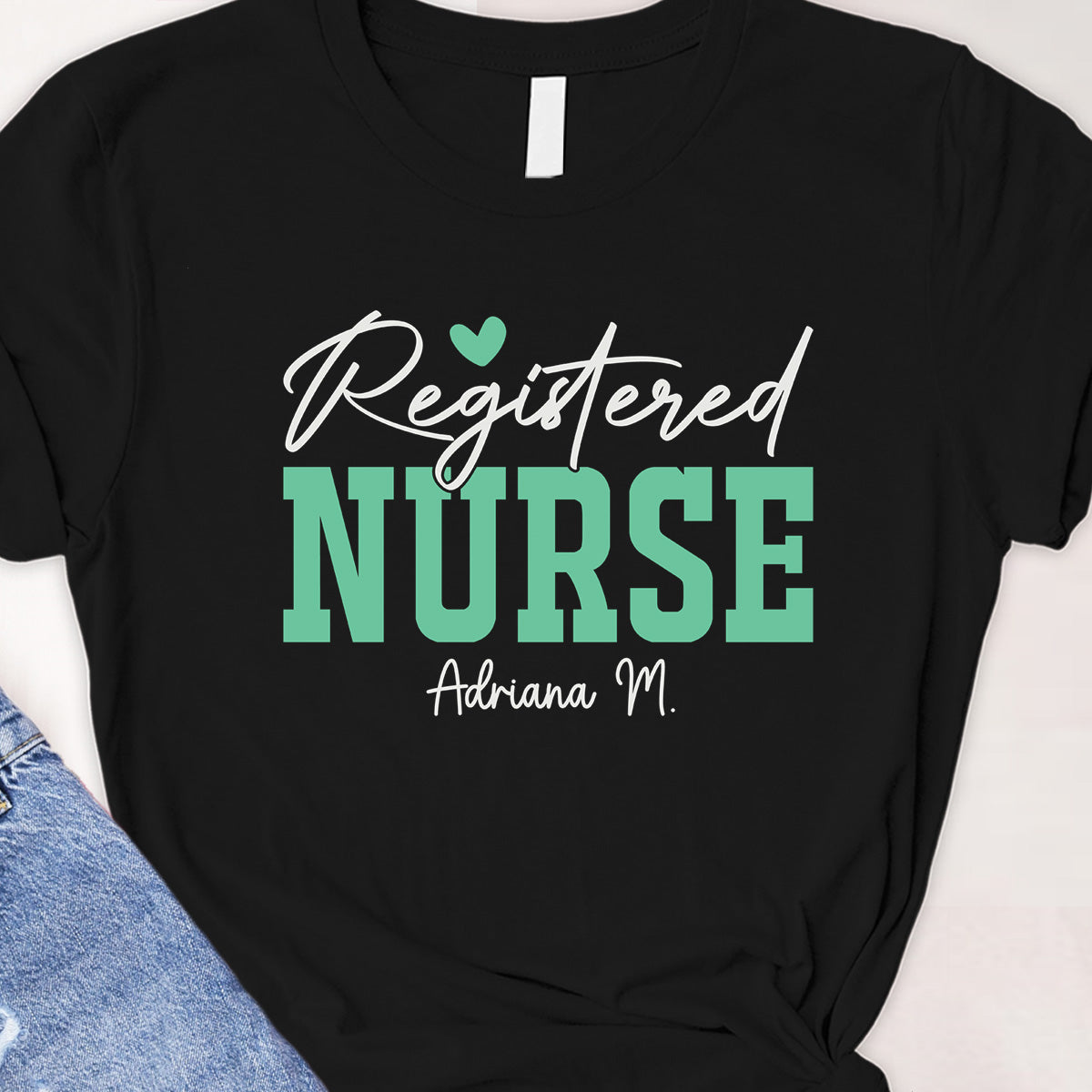 Register Nurse Tee - Custom name