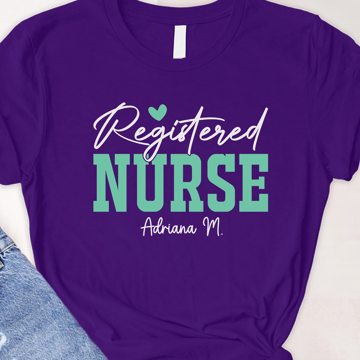 Register Nurse Tee - Custom name