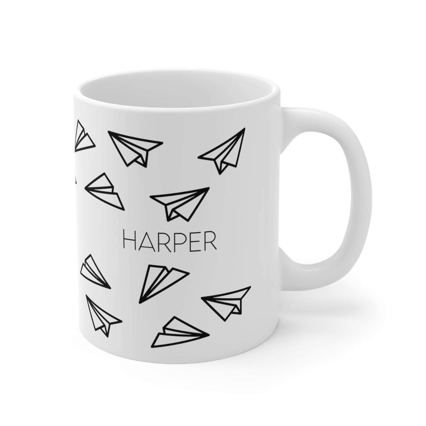 Paper plane - Custom name mug