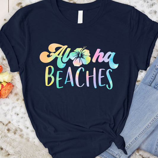 Aloha beaches flower Tee