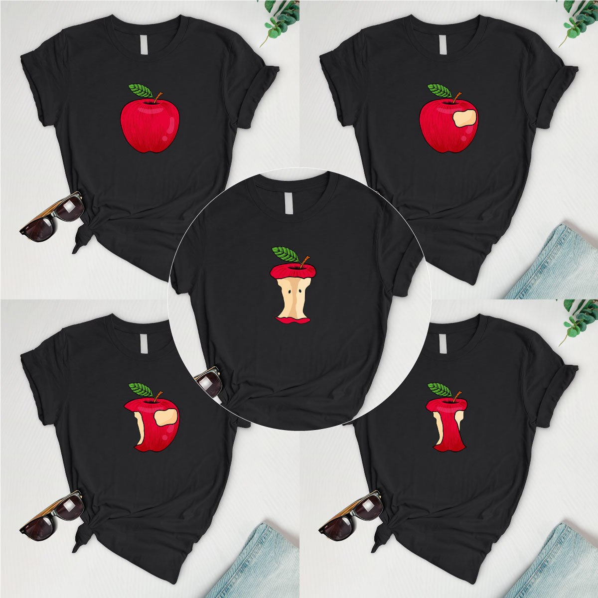 Apple process Serie (5 tees)