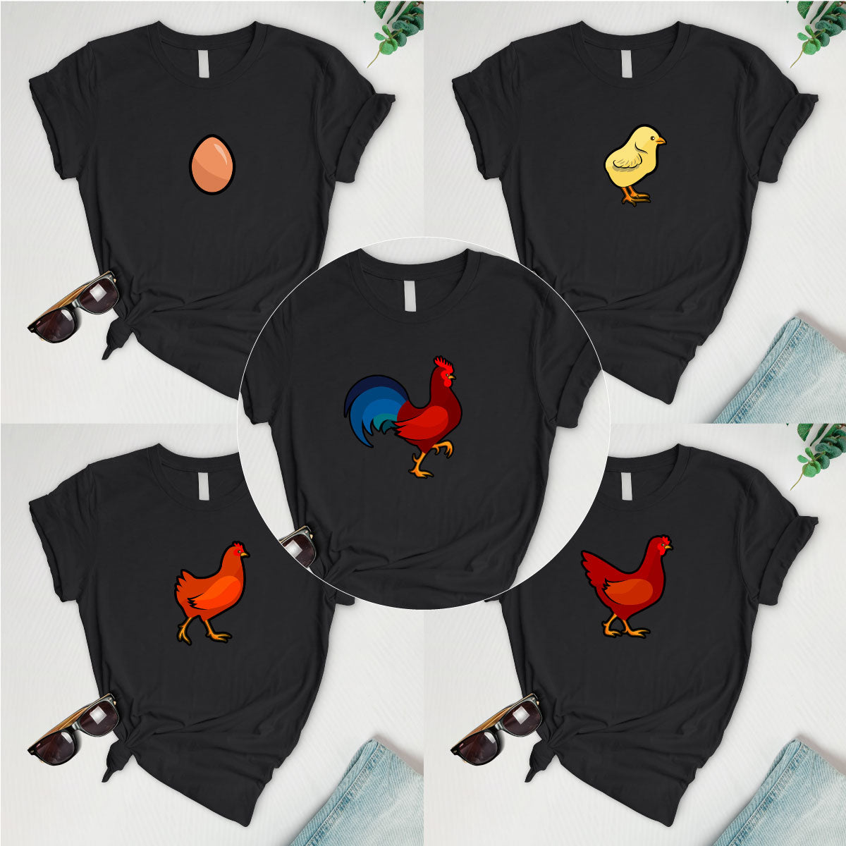 Rooster process Serie  (5 tees)