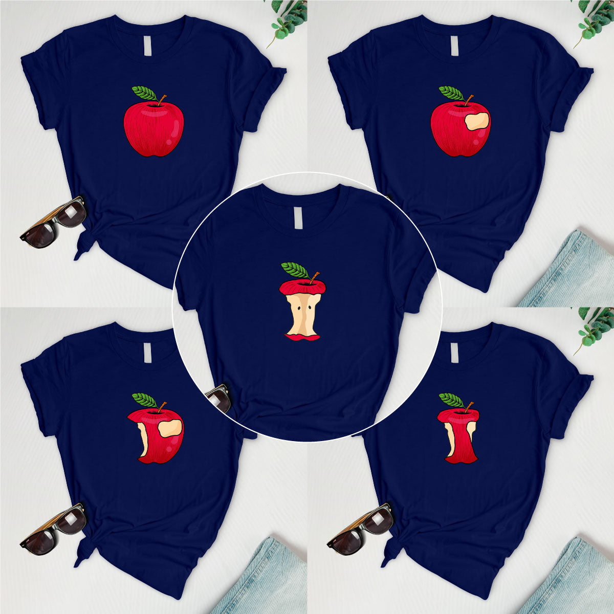 Apple process Serie (5 tees)