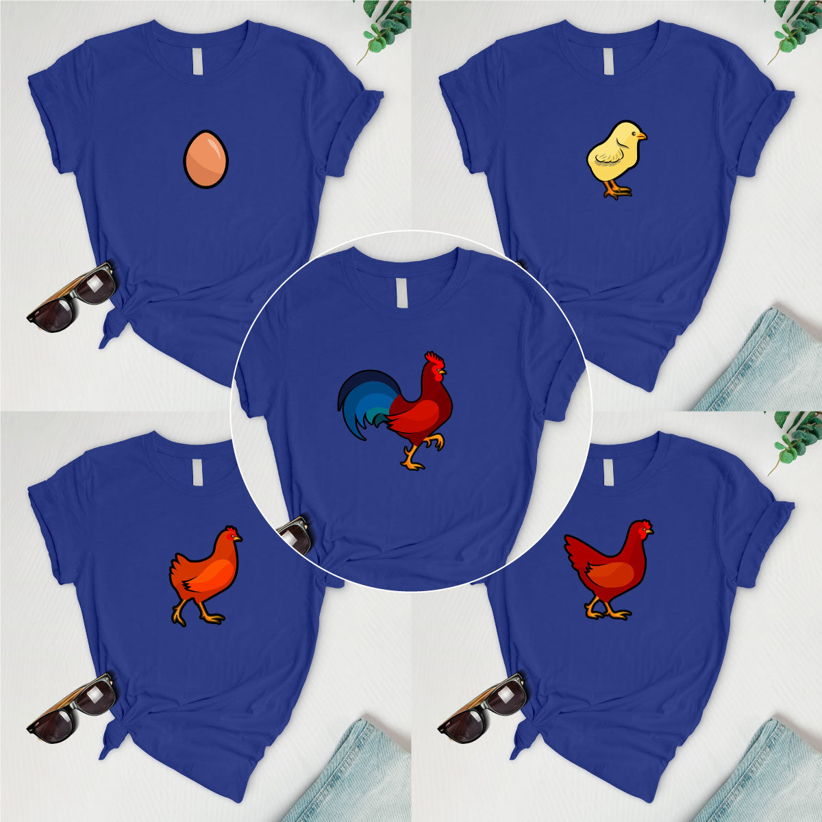 Rooster process Serie  (5 tees)