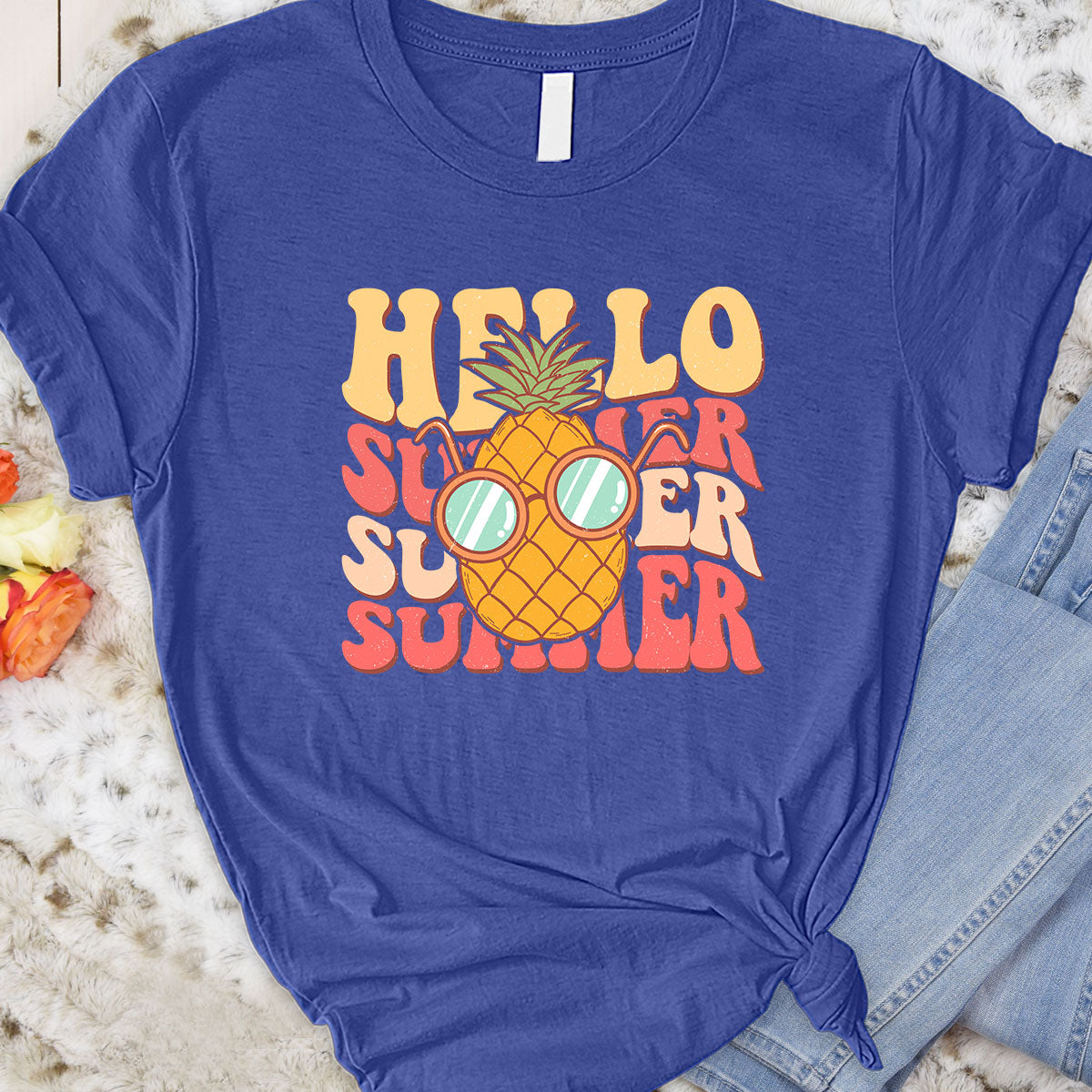 Hello Summer pinapple Tee