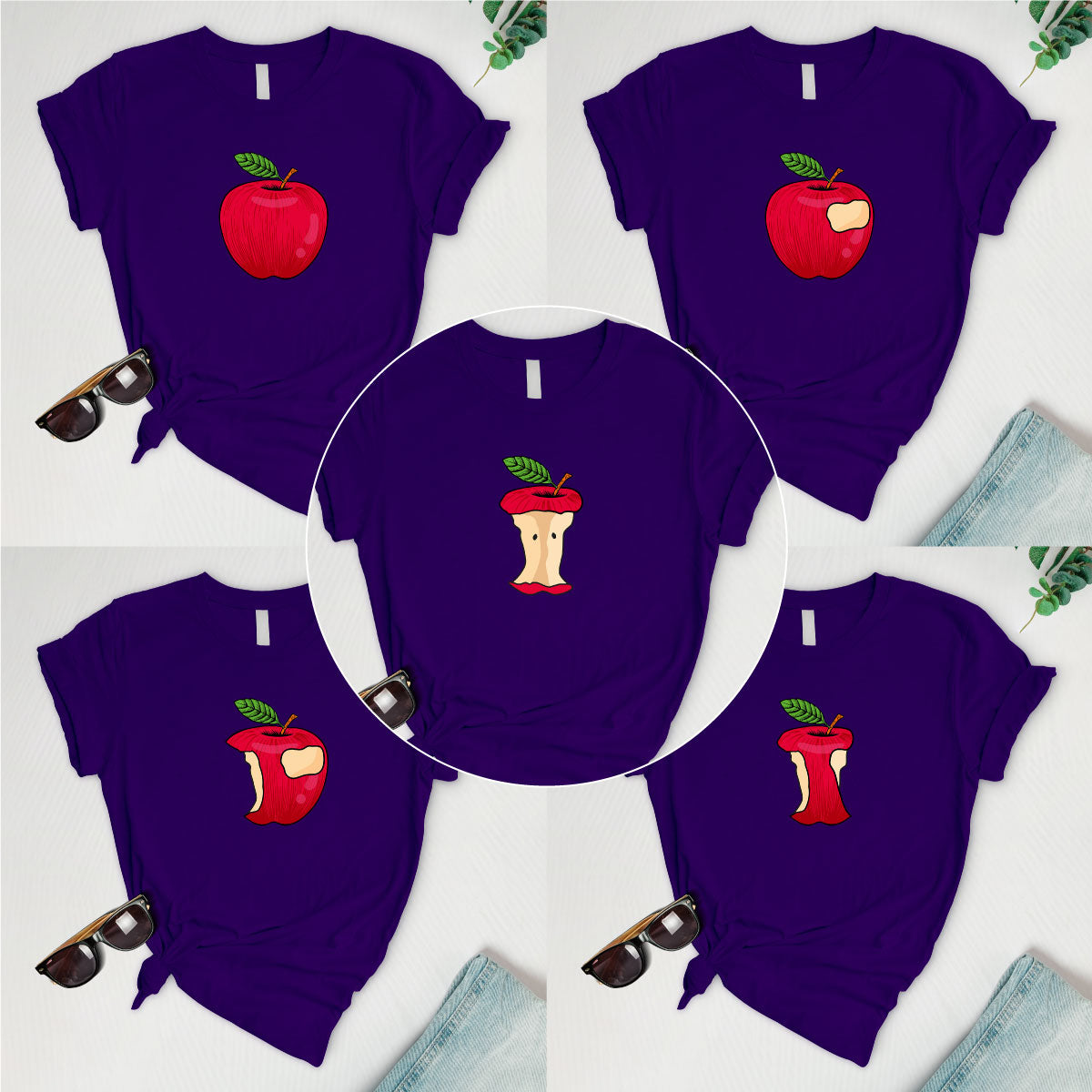 Apple process Serie (5 tees)