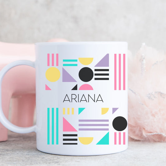 Shapes - Custom name mug