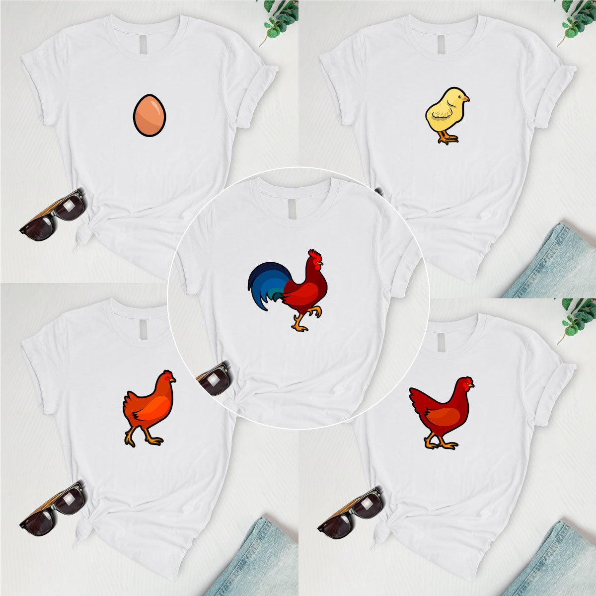 Rooster process Serie  (5 tees)