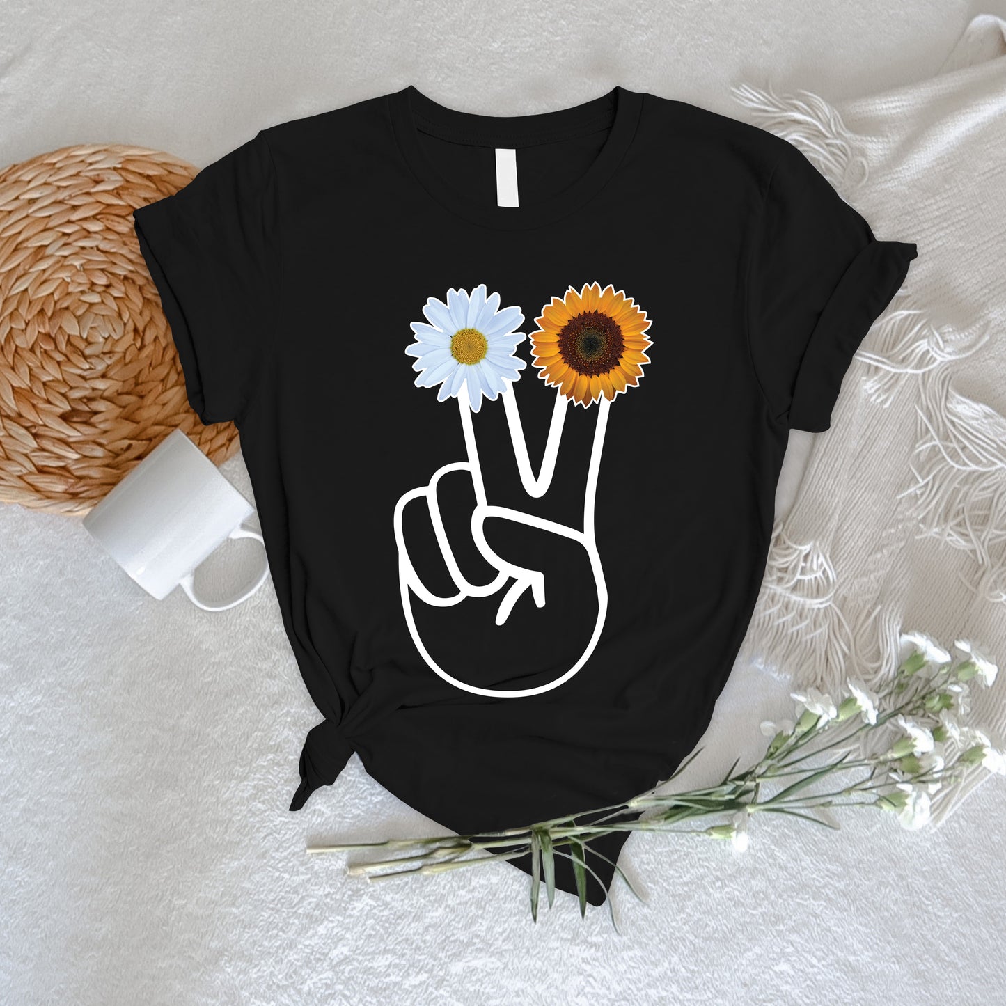 Chamomile and Sunflower Tee - Peace Collection